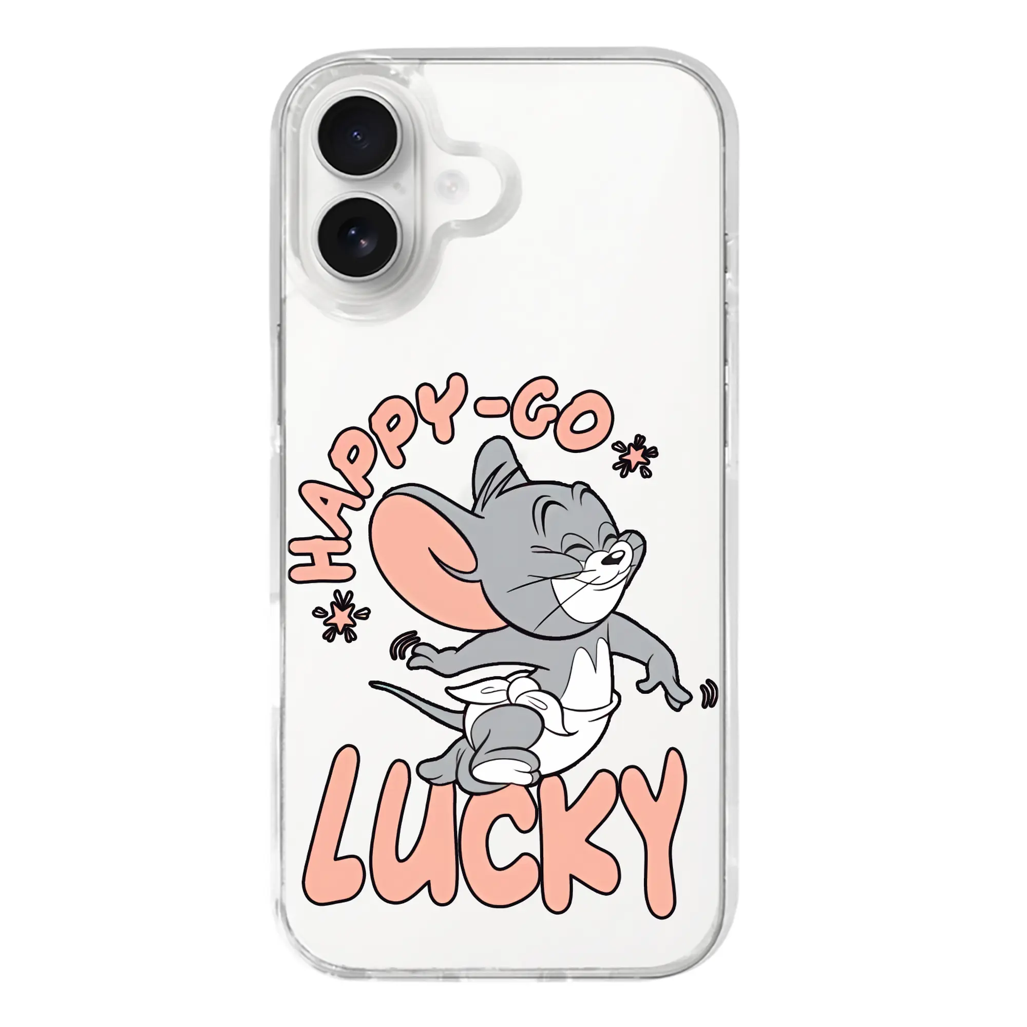 トムとジェリー グッズ タフィー - iPhone 17シリーズ 透明スマホケース – 薄型・耐衝撃・精密フィット保護カバー